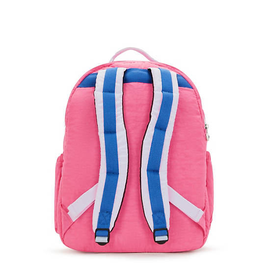 Seoul Extra Large 17" Laptop Backpack, Happy Pink Mix, large