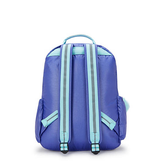 Seoul Large Metallic 15" Laptop Backpack, Rainbow, large