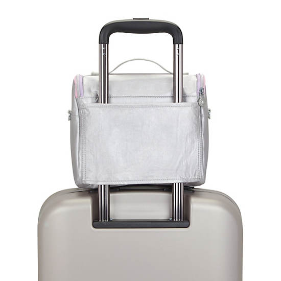New Kichirou Metallic Lunch Bag, Gradient White, large New Kichirou Metallic Lunch Bag, Gradient White, large