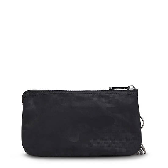 Creativity Large Pouch, Black Camo Embossed, large