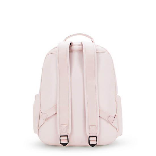 Seoul Large Metallic 15" Laptop Backpack, Pink Shine, large