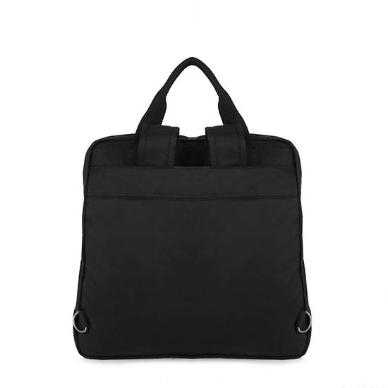 Komori Small Tote-Backpack, Rich Black, large
