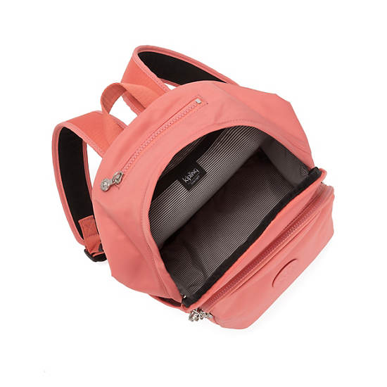 Delia Medium Backpack, Coral Pink, large