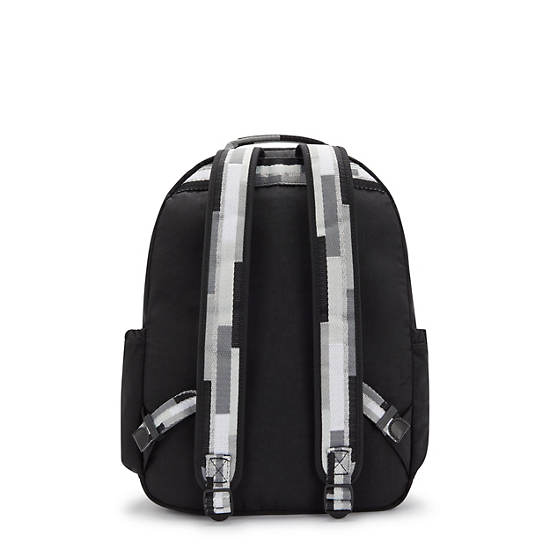 Seoul Large 15" Laptop Backpack, Jet Black Stripe, large