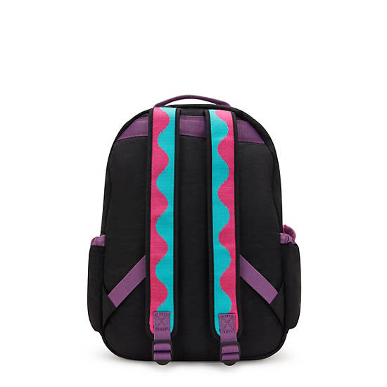 Seoul Large 15" Laptop Backpack, WavePop Jet Black, large