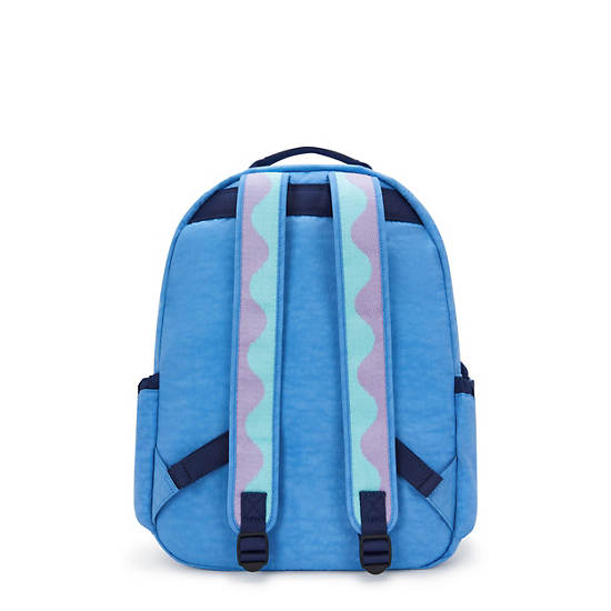 Seoul Large 15" Laptop Backpack, WavePop Bouncy Blue, large