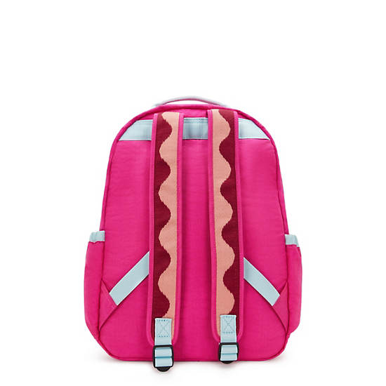Seoul Large 15" Laptop Backpack, WavePop Azalea Pink, large