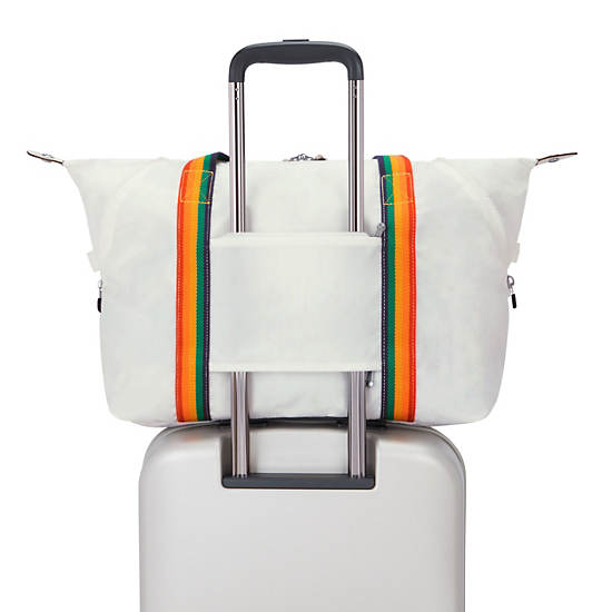 Art Medium Tote Bag, Rainbow Alabaster, large