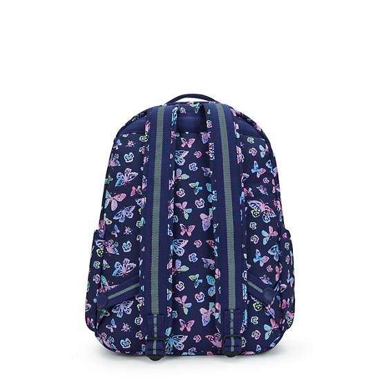 Seoul Large Printed 15" Laptop Backpack, Butterfly Fun, large