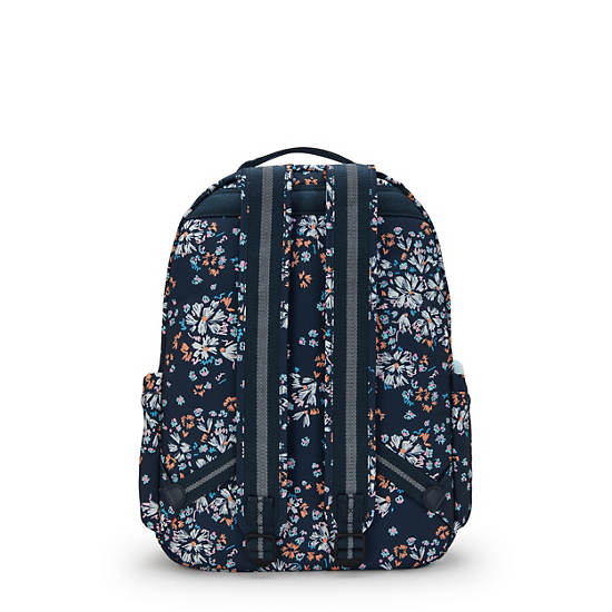 Seoul Large Printed 15" Laptop Backpack, Flower Field, large