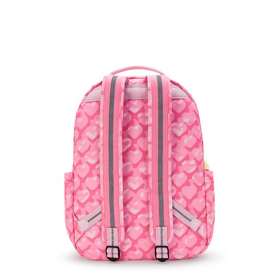 Seoul Large Printed 15" Laptop Backpack, Adorable Hearts, large