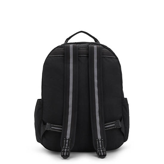 Seoul Large 15" Laptop Backpack, True Black, large