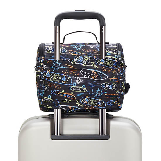 New Kichirou Printed Lunch Bag, Neon Skate, large