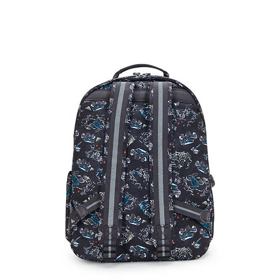 Seoul Lap Printed 15" Laptop Backpack, Jungle Fun Race, large