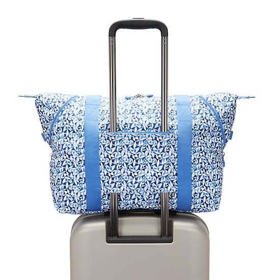 Art Medium Printed Tote Bag, Cosmic Blue, large