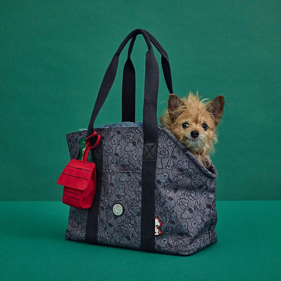 Art M Pet Printed Tote Bag, Doggy Denim Prt, large