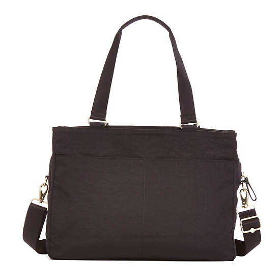 Linnie Tote Bag, Rabbit Black, large