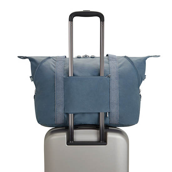 Art Medium Tote Bag, Brush Blue, large