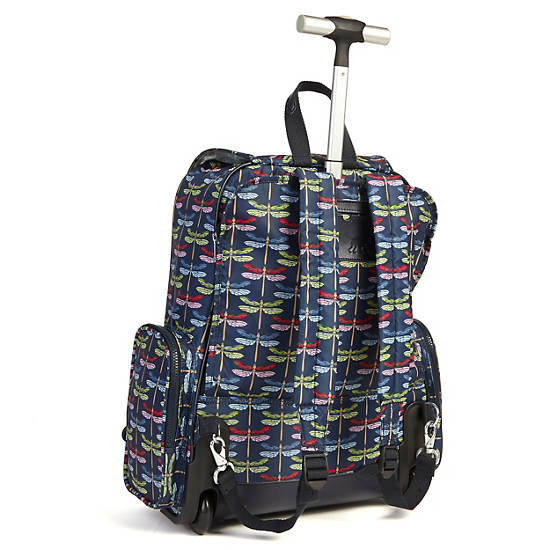 Alcatraz II Printed Rolling Laptop Backpack, Nocturnal Satin, large