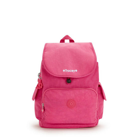 City Pack Backpack, Primrose Pink Satin, large