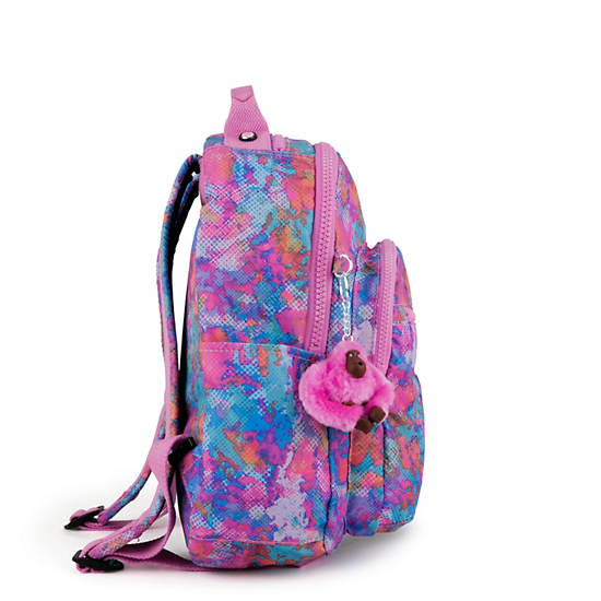 Seoul Go Small Printed 11" Laptop Backpack, Pink Sands, large
