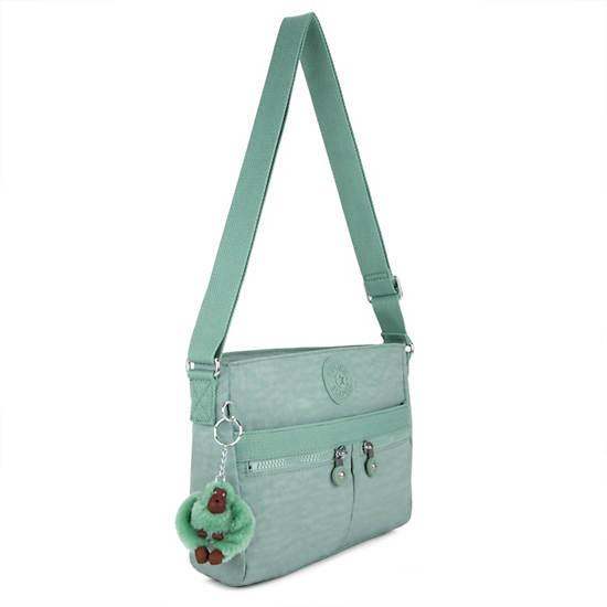 Angie Handbag, Fern Green Block, large