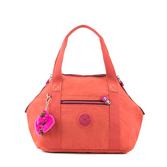 Art Small Handbag, Coral Lite, large