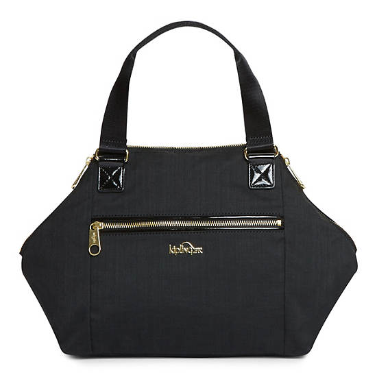 Art Small Handbag, Cool Camo Grey, large