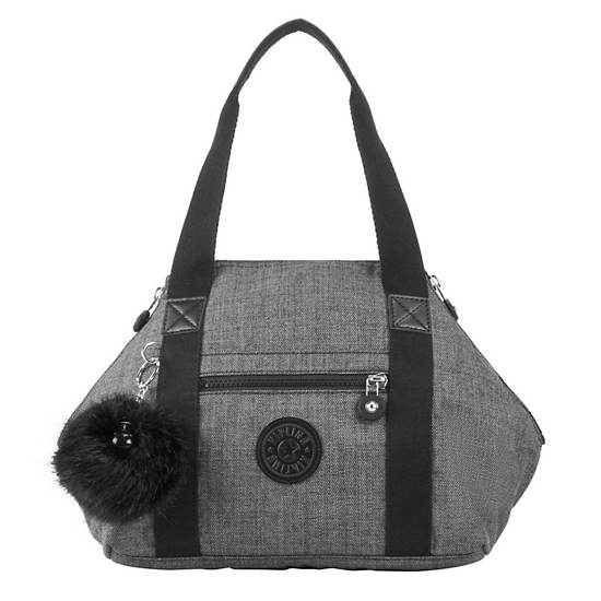 Art Mini Handbag, Jet Black Satin, large
