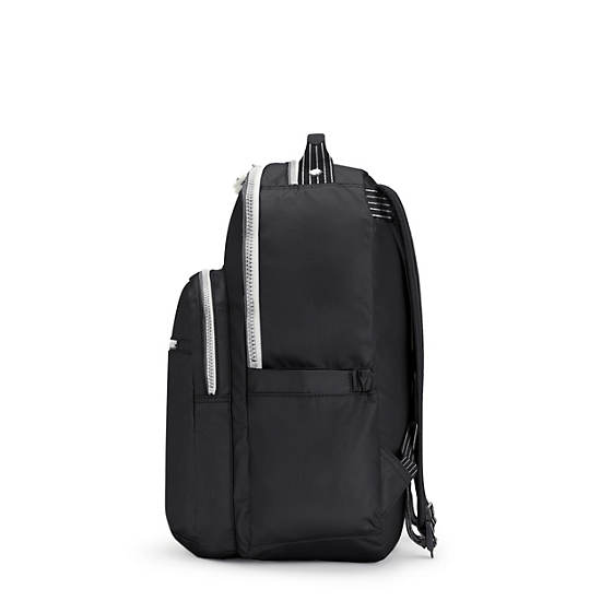 Seoul Large 15" Laptop Backpack, True Black Fun, large