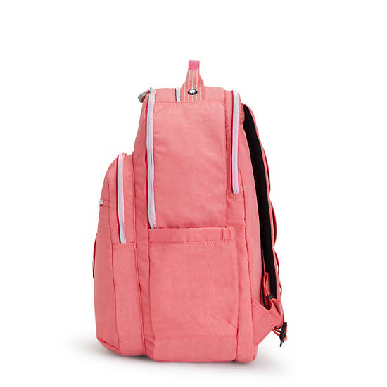 Seoul Extra Large 17" Laptop Backpack, Joyous Pink Fun, large