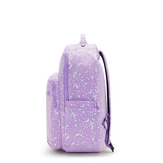 Seoul Large Printed 15" Laptop Backpack, Galaxy Metallic, large