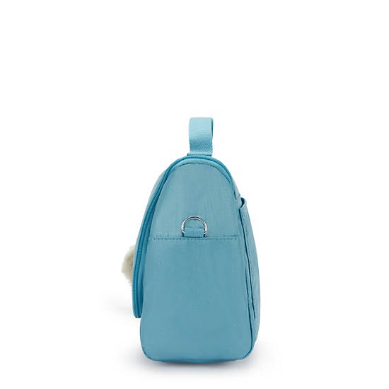 New Kichirou Metallic Lunch Bag, Aqua Tides Metallic, large