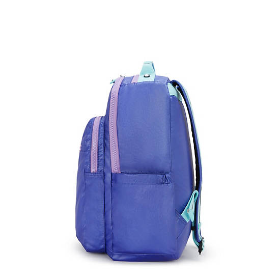 Seoul Large Metallic 15" Laptop Backpack, Rainbow, large
