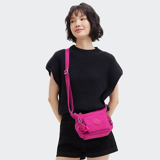 Gabbie Mini Crossbody Bag, Glowing Fuchsia, large