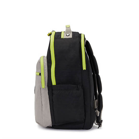 Seoul Extra Large 17" Laptop Backpack, Black Grey  CBM, large