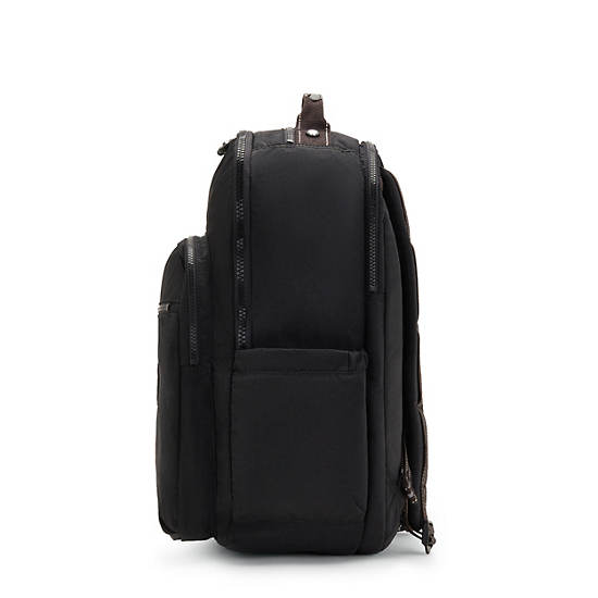 Seoul Extra Large 17" Laptop Backpack, True Black Tonal, large