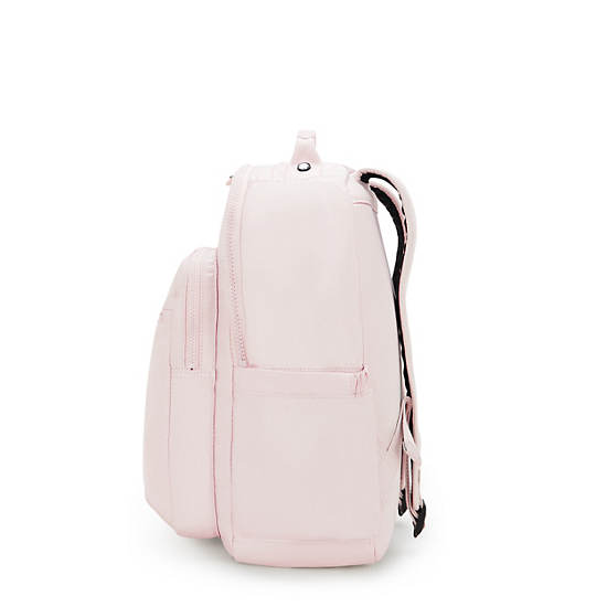 Seoul Large Metallic 15" Laptop Backpack, Pink Shine, large