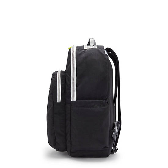 Seoul Large 15" Laptop Backpack, Jet Black Stripe, large