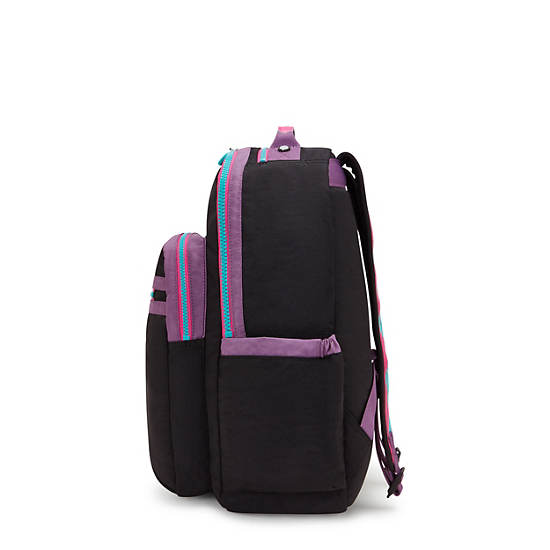 Seoul Large 15" Laptop Backpack, WavePop Jet Black, large