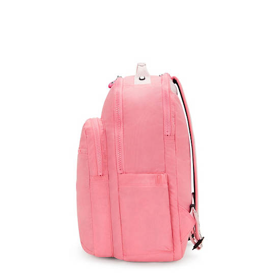 Seoul Lap 15" Laptop Backpack, Coral Sea, large