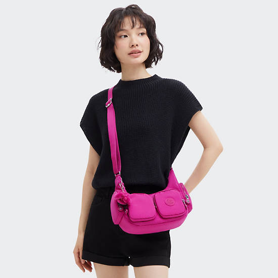 Rikka Small Crossbody Bag, Glowing Fuchsia, large