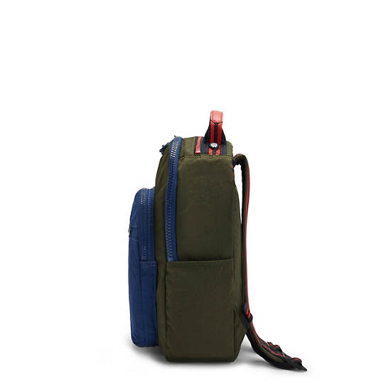 Seoul Small Tablet Backpack, Seaweed Green Blue, large