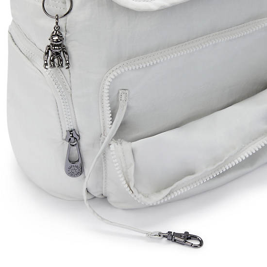 City Zip Small Backpack, Silver Night, large