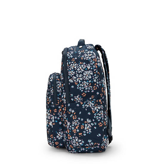 Seoul Large Printed 15" Laptop Backpack, Flower Field, large