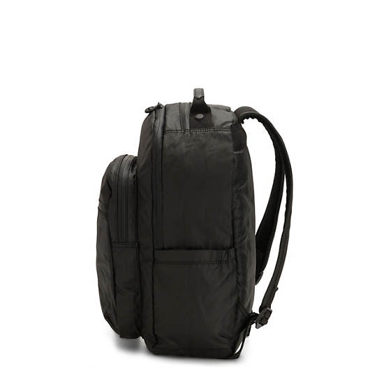 Seoul Large Laptop Backpack - Black Grey Mix | Kipling
