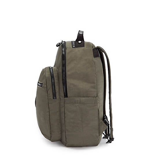 Seoul Large 15" Laptop Backpack, Green Moss, large