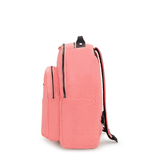 Seoul Large 15" Laptop Backpack, Peach Peace, large