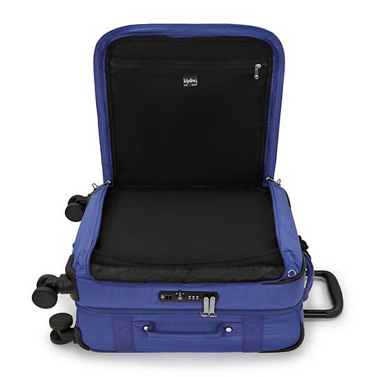 Spontaneous Small Rolling Luggage, Ocean Blue, large