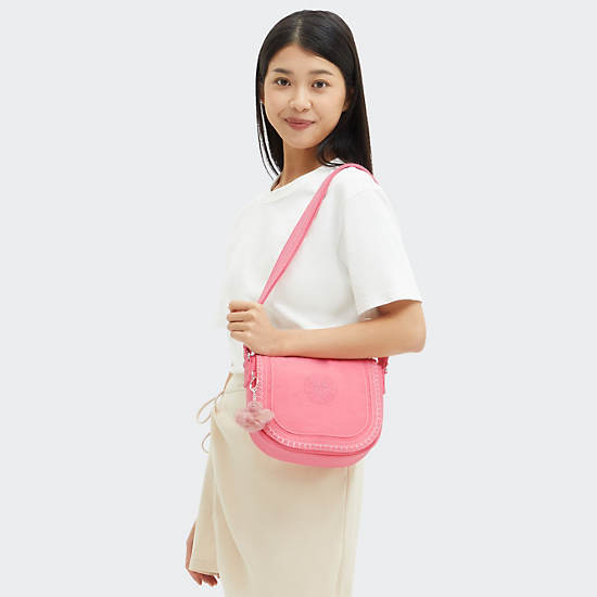 Nowel Crescent Crossbody Bag, Enjoy Blush, large